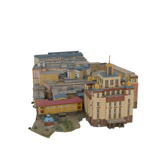 Soviet-Era City Block Diorama