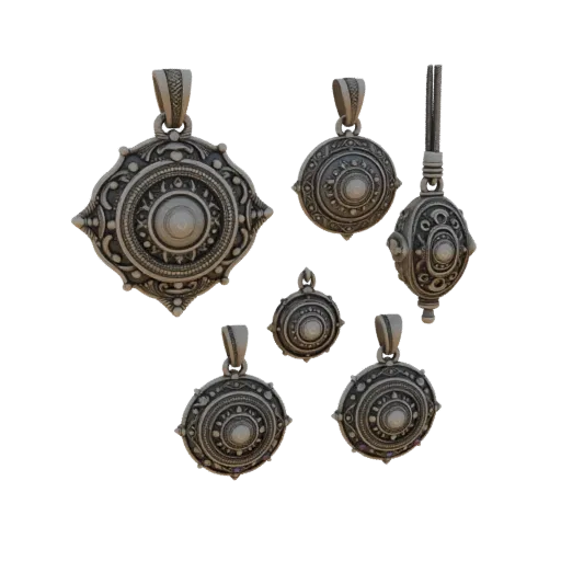Ornate Charm render detail 3D model, front-three-quarter studio render, highlighting pendant form and finish detail.