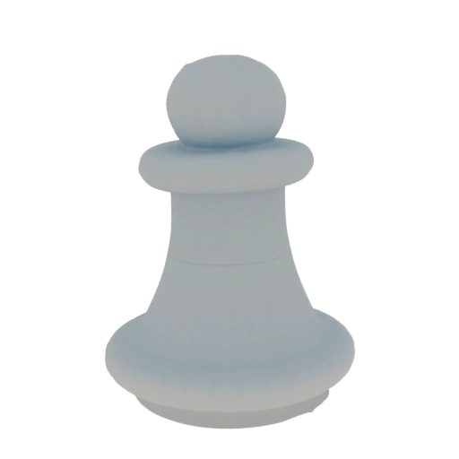 White Chess Pawn 3D Model