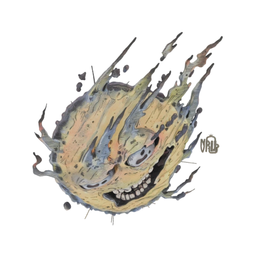 Fiery Comet Character 3D Model