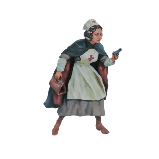 World War I Nurse with Revolver