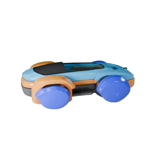 Modelo 3D de Moto Speeder para Unity - Asset de Jogo Low Poly