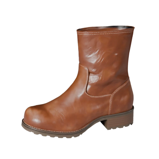 AR Ready Leather Boots 3D Web Asset for Online Use
