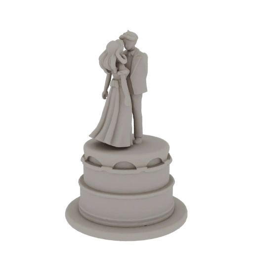 Mariée et Marié Fantaisie à Collectionner | Pack Présentation Modèle 3D