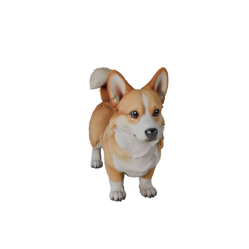 Modèle 3D Chien Corgi pour Blender - Asset PBR avec Textures | PBR
