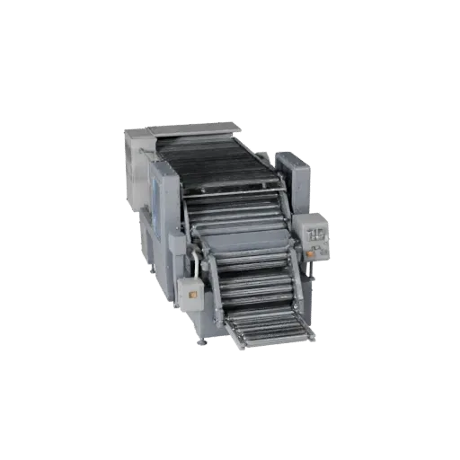 Assembly Packing Machine High Poly 3D model, close-up studio render, showing painted steel, machine stations.