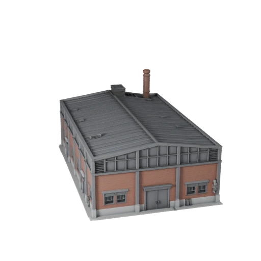 Low Poly Wasseraufbereitungsanlage 3D-Modell für Spiele & VR