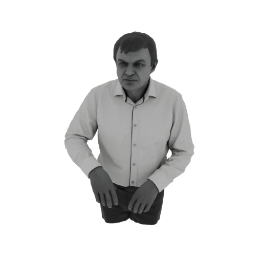 Man in Button-Up Shirt