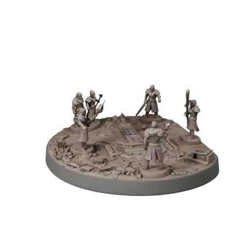 Anteprima modello 3D da collezione Scena in Miniatura da Dungeon che mostra parti stratificate, vista ravvicinata in studio
