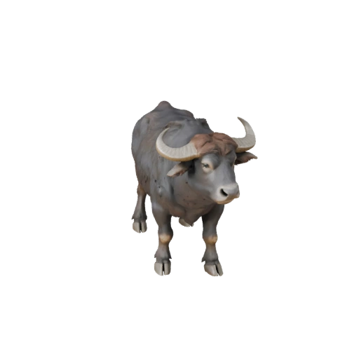 Modelo 3D de Búfalo de Agua para Blender - Asset PBR con Texturas