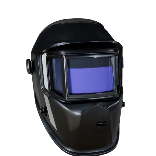 Welding Mask High Poly 3D model, close-up studio render, showing plastic shells, recognizable safety silhouettes.
