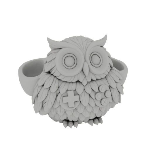 Gamer Owl Ring Holder