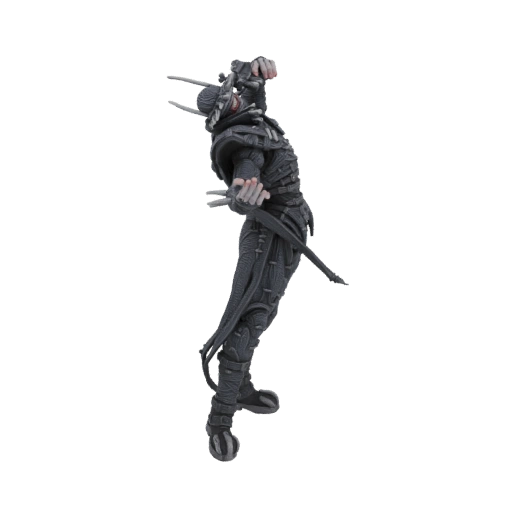 Dark Warrior with Spikes 3D Model