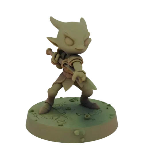 Fantasy Goldcrest Goblin Archer Miniature STL