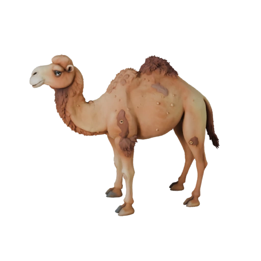 Modello 3D Dromedario Cartone Animato - Asset Stilizzato per Animazione