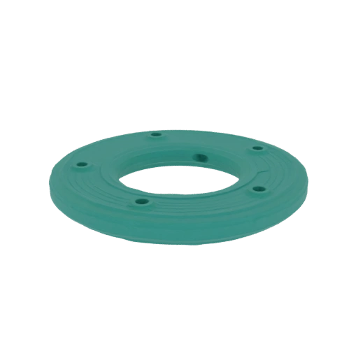 Teal Ring with Bolt Holes
