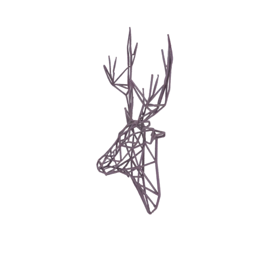 Geometric Deer Head Wall Mount