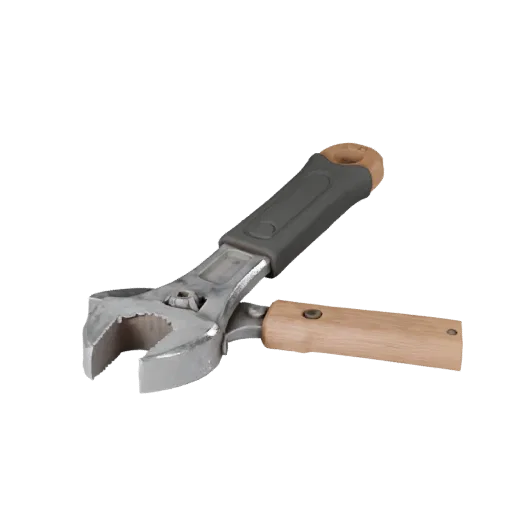 Heavy Duty Wrench High Poly 3D model, close-up studio render, showing painted metal, functional silhouettes.