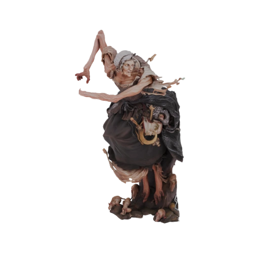 Grotesque Witch with Skulls