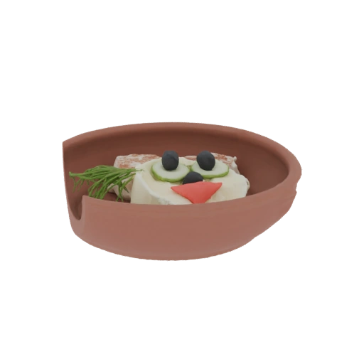 Cute Food Face Bowl