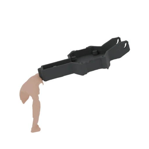 AR-15 Lower Receiver with Human Leg