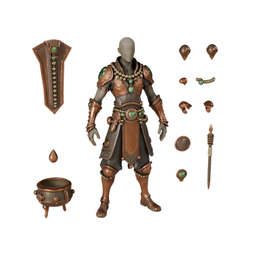 Modelo de Personaje Superviviente Arcano Post-apocalíptico - Articulado