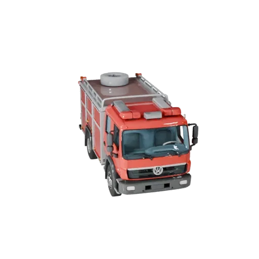 Modello 3D Camion dei Pompieri per Blender e Giochi - PBR Realistico