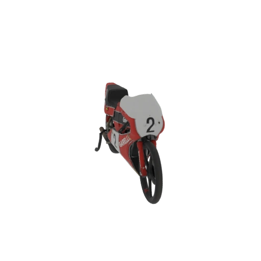 Vintage Garelli Racing Motorcycle 3D Model