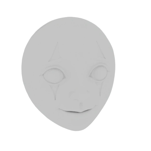 Creepy Clown Mask 3D Model