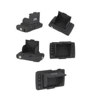 3D model of the Aputure Gigtube lighting accessory, shown from multiple angles against a black background.