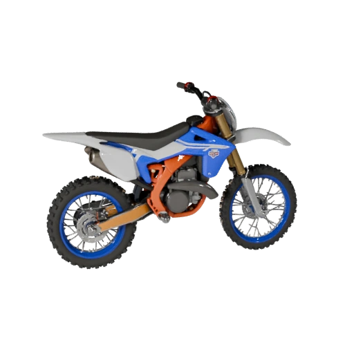 Cartone Animato Moto da Cross Ispirata a Yamaha 3D - Stilizzata