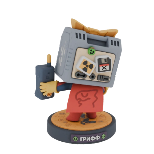 Retro Tech Character Figurine