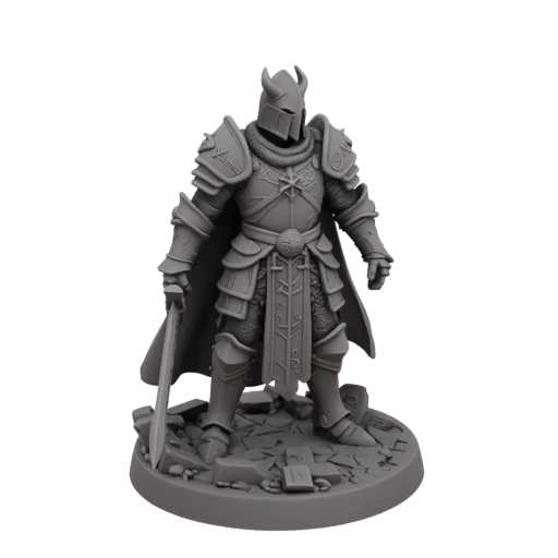 Dark Knight in Full Plate Armor