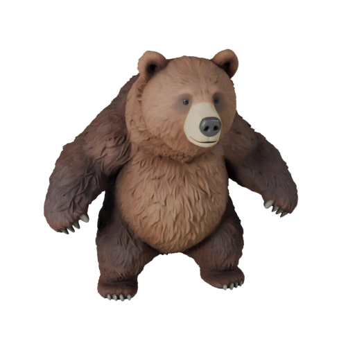 Modello 3D Orso Bruno High Poly - Asset STL Dettagliato per la Stampa