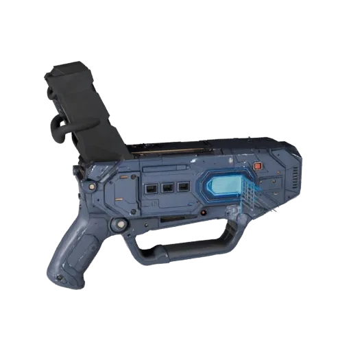 Field Tech Hologram Projector High Poly 3D model, close-up studio render, showing emissive strips, form detail.