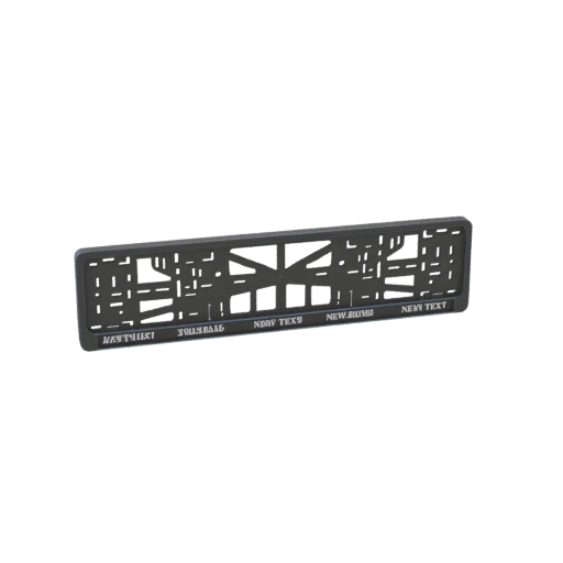 Car License Plate Frame with Text