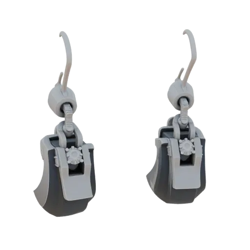 Modèle 3D Boucles d'oreilles Style Goutte, rendu principal sur plateau tournant, avec topologie propre et ombrage PBR sur la