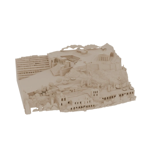Ancient Acropolis Ruins 3D Model