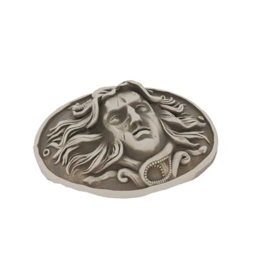 Medusa Belt Buckle 3D Model