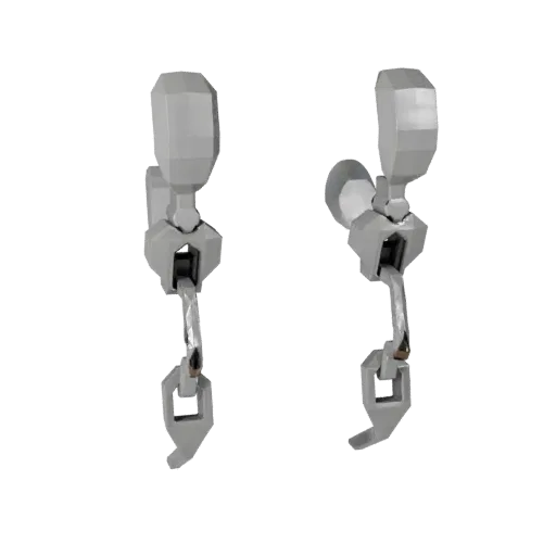 Drop Earring game ready 3D model, perspective studio render, highlighting earring seams, edges, and finish layers.