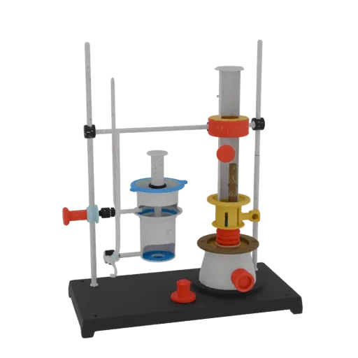 Classroom Lab Burner Printable 3D model, isometric STL render, showing glass, recognizable lab forms.