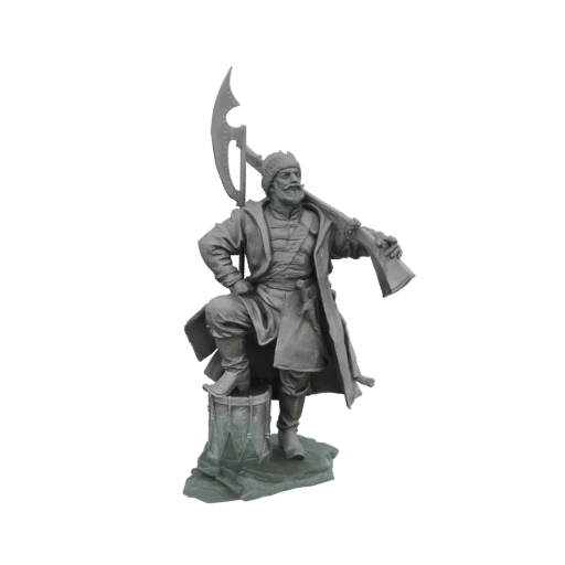 Cossack Warrior with Axe and Musket Miniature