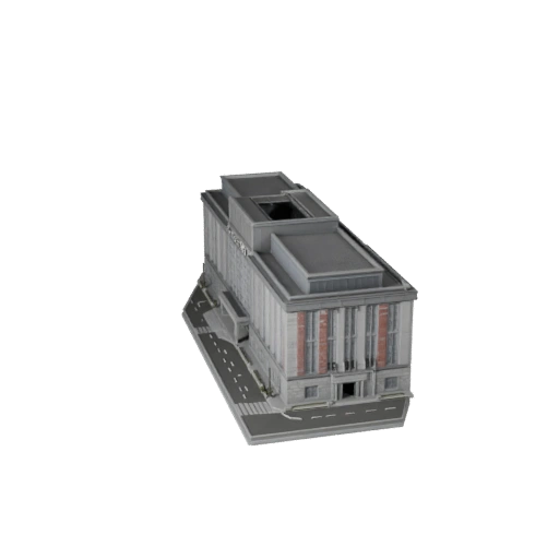 Padiglione Pubblico 3D Model for Unreal - Realtime Asset