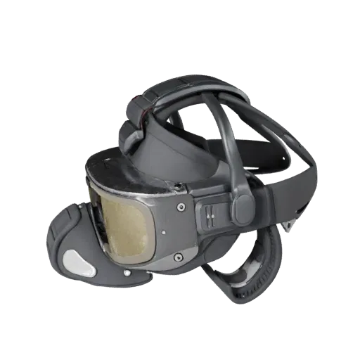 Medical Style Smart Glasses High Poly 3D model, close-up studio render, showing silicone, wearable fit.