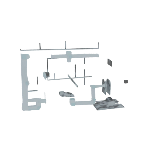 Abstract Industrial Pipe Structure
