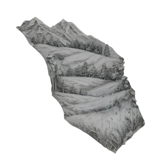 Alpine Mountain Landscape Diorama