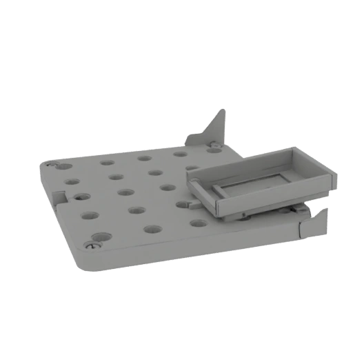 Modular Plate with Hinges and Teeth