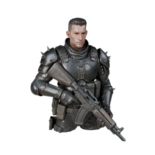 Fantasy Arcane NPC Soldier Character Model - Rigged