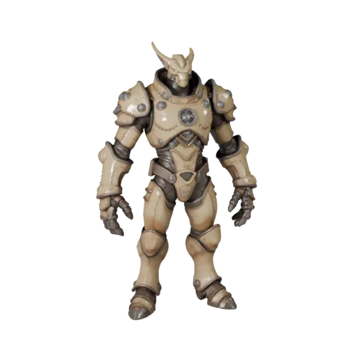 Sci-Fi Armored Druid Character Model - Rigged