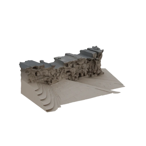 Ancient Stone Wall Diorama Base
